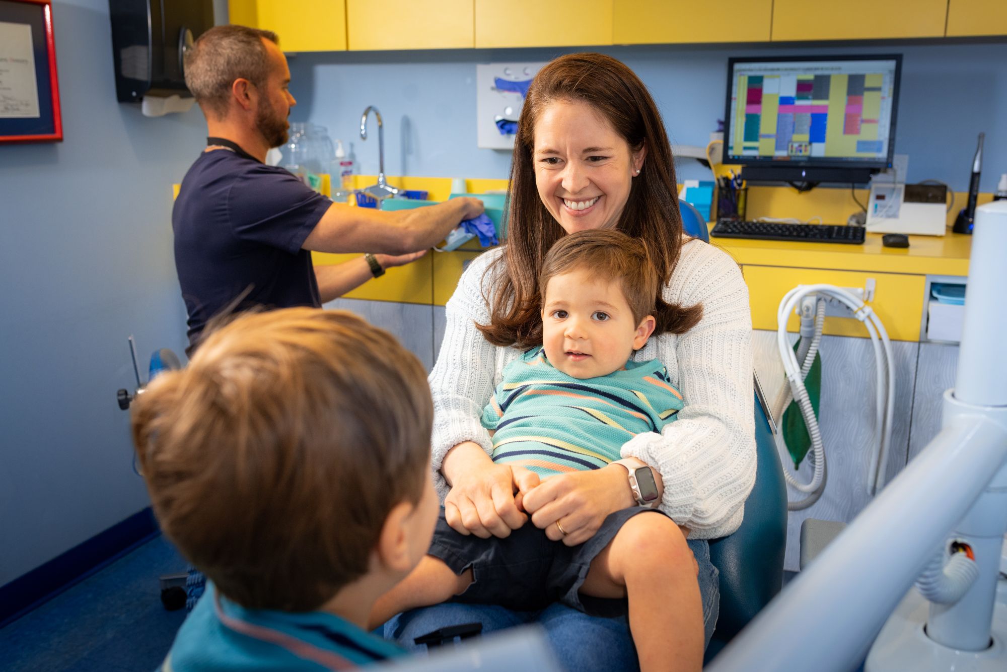 A Smiling Child Experiencing Fear-Free Philadelphia Pediatric Dentistry And Gentle Dental Cleanings At Cobblestone Kids